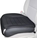 Big Ant Car Seat Cover 1 PC, PU Faux Leather Bottom Seat Cover, Edge Wrapping Front Seat Protector for Cars (Black)