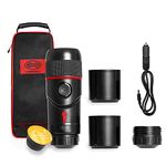 HEYNER Germany 12V Espresso Coffee Machine Maker Travel Portable Capsule Pod Ground Compatible Black EDT 543010