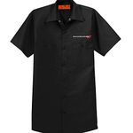 Dodge Mechanics Shirt | Pick Your Logo | SRT, Hellcat, Redeye, Scat Pack, Viper Sneaky Pete, Fangs, Stryker, Black, Medium