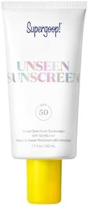 Supergoop! Unseen Sunscreen SPF 50 Invisible Sun Protection for Face - Broad Spectrum Face Sunscreen + Makeup-Gripping Primer - Weightless, Scentless, Oil Free - For All Skin Types - 1.7 fl oz