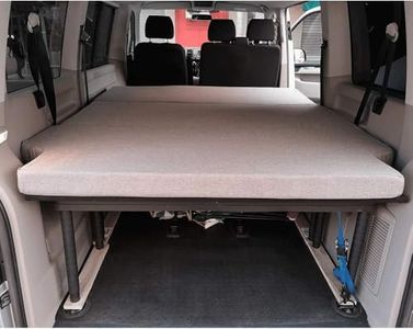 KFoam.ES Matelas Pliable pour Volkswagen T4, T5, T6, T6.1 Multivan, California Beach, Caravelle, Transporter, Camping-Car, Camper Van 185x148x8cm