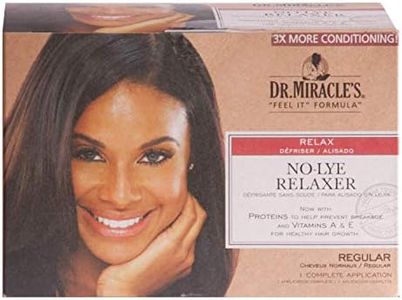 Dr. Miracle's No-Lye Relaxer, With Proteins to Help Prevent Breakage & Vitamins A & E For Healthy Hair Growth, 1 Complete Application