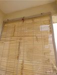 Sarkanda Handicrafts Natural Bamboo Multipurpose Outdoor Blinds for Rain, Sun, Dust and Cold Protection | Easy Installation Bamboo Pulley Chick Design (5x10 Sq Ft)