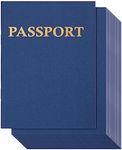 Juvale 24 Pack Blank Passport Notebook for Kids, 4.1 x 5.6 Inches, Ideal as Kid's Passport for Travel, Pretend Passport for Kids and Classroom Activities, Blue