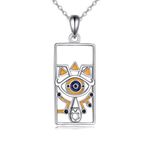 CRMAD Zelad Necklace Pendant Sterling Silver Animes Jewelry Gifts for Men Women Boys (gold 2)