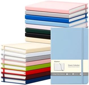 COMIX 24 Pack Lined Journal Notebooks for Work, 240 Pages, Medium 5.5" x 8.3", A5 Hardcover Journaling Notebooks for Business School Office, Notebooks Journals for Women & Men