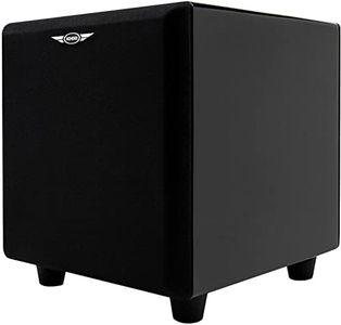 EARTHQUAKE Sound MiniMe DSP P8 8-inch Powered Subwoofer with DSP Control and SLAPS Passive Radiator Technology, Black