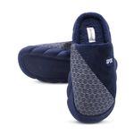 VRITRAZ Unisex Men Women Fur Design Comfort Slip On Indoor Clog House Slipper (Blue, UK - 11)