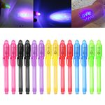 iZoeL 14 Invisible Ink Pen UV Pen Secret Pens with UV Light Spy Pens - Gifts for School Children Party Bag Fillers for Kids Boys Girls Birthday Party Favours Pinata Filler Multipack Gifts for Kids