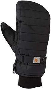 Carhartt Women's Quilts Insulated Mitten, Black, Small
