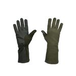 Nomex Flight Gloves Military flight gloves nomex gloves olive drab Best leather aviator gloves and pilot gloves nomex, Dark Green, 9 (Long)