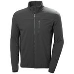 Helly Hansen Men's Standard Crew Softshell Jacket 2.0, 980 Ebony, 4X-Large