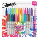 Sharpie Permanent Markers | Fine Point for Bold Details | Colour Burst & Assorted Original | 24 Marker Pens