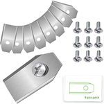 Amzsea Replacement Mower Blades Compatible with All Husqvarna Automower/Gardena Robotic Lawnmowers (35x18x0.75mm) (9PCS, Silver)