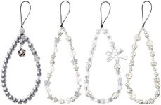 JSTHHTT 4 pcs Phone Charm, Pearl Ce