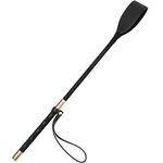 Coolrunner Riding Crop for Horse, 18 Inch Horse Whip with PU Leather, Equestrianism Horse Crop Double Slapper Horse Whip, Black Crops for Horses