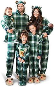 The Children's Place Baby Family Matching, Holiday Pajama Sets, Fleece, Moose Plaid, Medium (Adult)