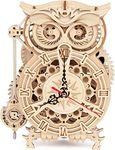 RoWood Owl Clock 3D Wooden Puzzles with Timer, Wooden Model Building Kit for Adults to Build - Educational DIY Crafts Kit, Creative Birthday