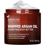 MAJESTIC PURE Whipped Argan Oil Body Butter for Women & Men - 8oz