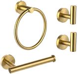 Ntipox 4 Piece Brushed Gold Stainle