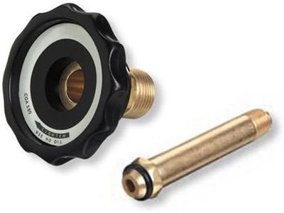 Hand Tight CGA-580 Nut & Nipple, Argon Regulator Inlet Bottle/Cylinder Fittings