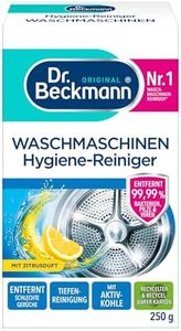 Dr. Beckmann Waschmaschinen Hygiene-Reiniger | Maschinenreiniger mit Aktivkohle | entfernt unangenehme Gerüche | 250 g