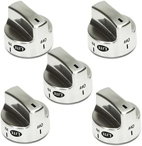 5Pcs 318282310 Surface Burner Knob Compatible with frigidaire & Kenmore Gas Range/Oven/Stove Knobs AP3774164, 1062940, AH979119, EA979119, PS979119，PD00025606