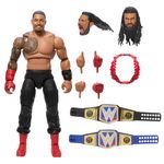 Mattel WWE Ultimate Edition Action Figure & Accessories, 6-inch Roman Reigns Collectible Set, Swappable Heads & Hands, Entrance Gear & 30 Articulation Points, HVF86