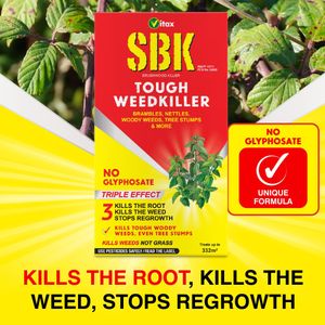 Vitax SBK Brushwood Weedkiller Concentrate 1L – Kills Roots, Brambles & Stumps