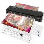 Laminator A3 Laminator Machine 70s Fast Warm-up, Cold and Thermal Laminator with Laminating Sheets for A3/A4/A5/A6, Lamination Machine with Paper Trimmer for Home Office School