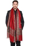 Weavers Villa Men's Woven Acro Wool Gents Shawls, Muffler, Stoles for Men, 100cm x 200cm