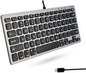 Macally Small USB C Keyboard - Plug