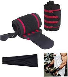 Wristbands And Sports Headband Sets,Fitness Wrist Wraps,Professional Wrist Support Resistant Performing Cuffs-Wrist Wraps Weightlifting,Bodybuilding,Power lifting,Gym,Fitness,Cross fit