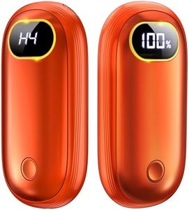 Hand Warmers Rechargeable - Electric Hand Warmers 2 Pack with Dual-Sided Heating for 15Hrs Warmth, LED Display & Flashlight, Hunting Essentials, Gifts for Christmas Man Women Raynauds Golf