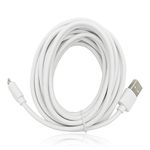 PDEEY Baby Monitor Cord, Replacement for LBTech, Owlet, Infant Optics, eufy, Moonybaby, VAVA - Micro USB Charger Cable 13 ft