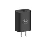 Motorola TurboPower Flip Duo- Ultra Compact, Travel Friendly Dual Port 20W Charger with Folding AC Blades and USB-A and USB-C outputs