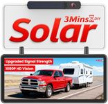 AUTO-VOX Solar Wireless Backup Camera: 7.2" HD Split-Screen, Dual Antenna Signal Upgrade, 3-Minute Easy Install, 1080P Color Night Vision, DVR Recording Back Up Camera for Car, Truck, Camper, Trailer