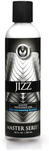 Master Series Jizz WaterBased Lube | Creamy White Liquid with Realistic Texture & MuskInspired Scent | NonStaining & Easy to Clean | 8.5 oz Bottle | Natural Ingredients | Slick Feel