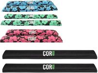 COR Surf Aero Roof Rack Pads for Paddleboard, Kayak, Surfboards, SUP, Snowboard, Paddleboard and Canoe | for Wide Aero Style Bars (Black, 28" Wide)