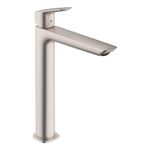 hansgrohe Logis Fine Modern 1-Handle 1-Hole 12-inch Tall Bathroom Sink Faucet in Brushed Nickel, 71258821