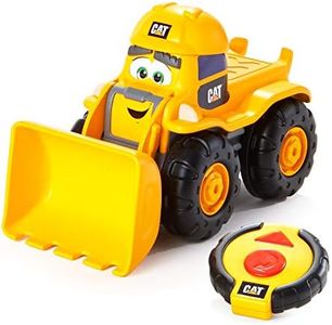 CAT Construction Toys, RC Remote Control Loader Truck - 10.5 Inch Length, Child Friendly Controller, Stowable Controller, Working Headlights - Batteries Included!