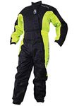 Richa Typhoon Rain Waterproof Motorcycle One Piece Suit Overall Black/Yellow. S