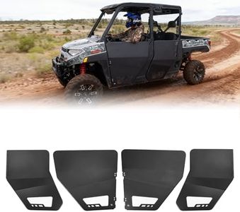 KEMIMOTO Aluminum Half Doors Compatible with Polaris Ranger Crew XP 1000