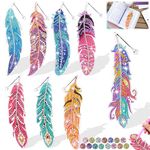 7 8 9 10 11 Year Old Girl Gift Ideas: Teen Girls Gifts 8-12 Years Old Diamond Painting Bookmark Toys for Girls 7-10 Feathers Keychain Arts and Crafts for Kids Age 6-8 Birthday Presents for Kid Adults