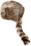 surell Coonskin Davy Crockett Hat -