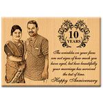 Incredible Gifts India Personalized Wooden Photo Frame for Wedding Annivrsary (8x6 inches), Tabletop, Rectangular