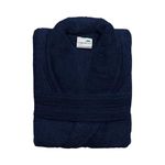 Umbrella Outdoors Premium Cotton Terry Toweling Bathrobe - Unisex Spa & Hotel Quality Gown, Extra Soft & Absorbent Thick Towel Bathrobes for Men & Women Towel (UK, Alpha, XL, Regular, Regular, Blue)