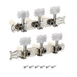 PATIKIL Guitar Tuning Pegs Machine Heads Tuning Keys Tuners for Classical Guitar Single Hole 3L 3R, 1 Set, White