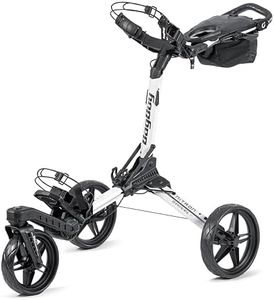 Bag Boy Nitron Swivel Golf Push Cart, White/Black