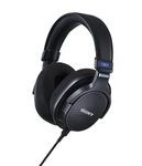 Sony MDR-MV1 Studio Monitor Open Back Headphones - Wired for Mixing & Mastering, Precise Neutral Sound at 5Hz-80kHz, Spatial & Stereo Sound, Detachable Screw-Fit Cable, Superior Comfort, Black